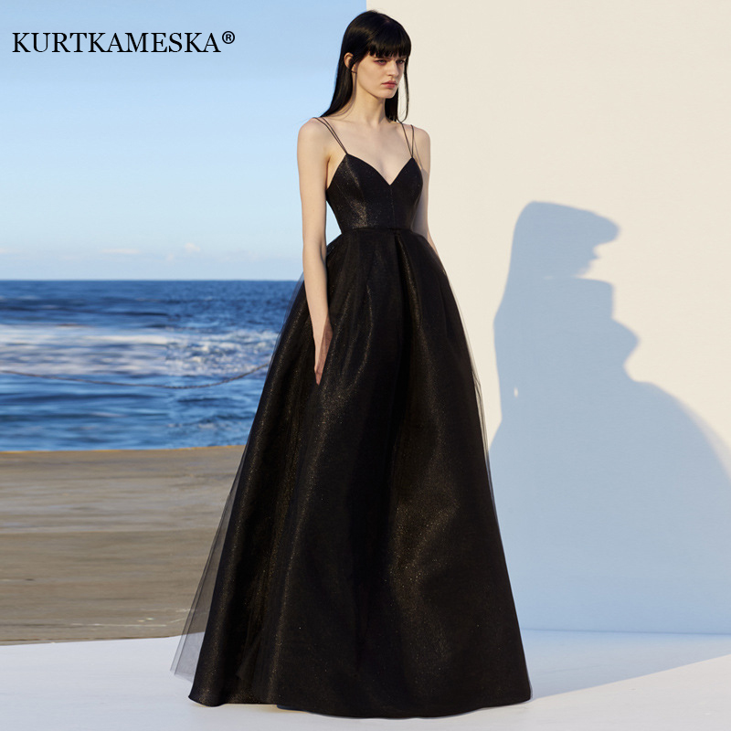 Women'S Formal Wear Wedding - فساتين حفلات طويلة أنيقة بحزام سباغيتي
