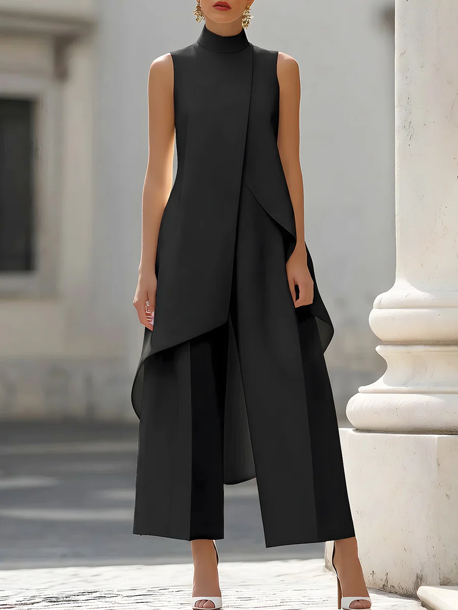 Women'S Formal Wear Wedding - بدلة نسائية بدون أكمام ذات ياقة