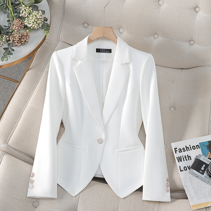 سترة رسمية نسائية عصرية جديدة  - مراجعة Women Formal Wear Black And White وسعره