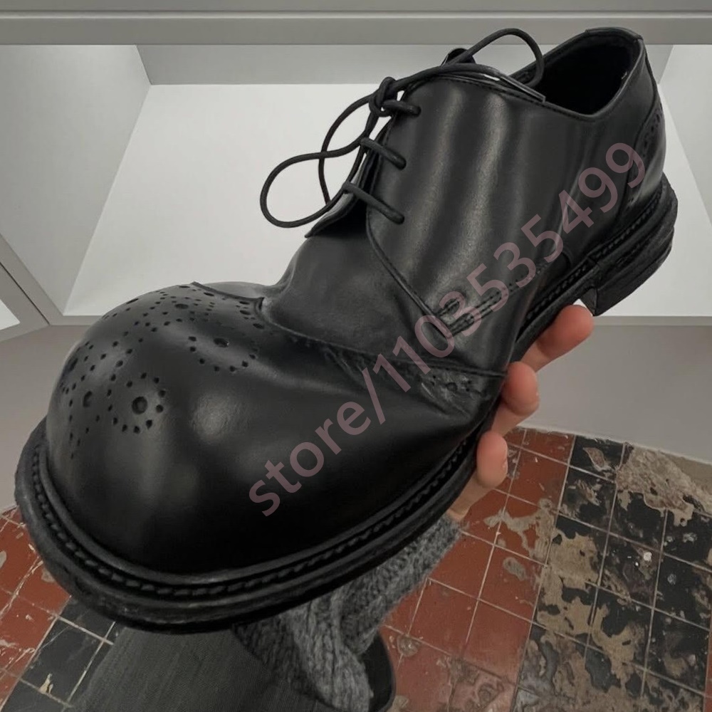 أحذية ديربي جلدية سوداء كلاسيك - مراجعة Formal Women Daily Wear Shoes وسعره