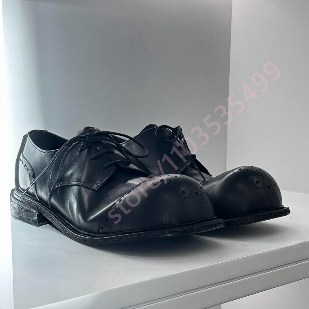 أحذية ديربي جلدية سوداء كلاسيك - مراجعة Formal Women Daily Wear Shoes وسعره
