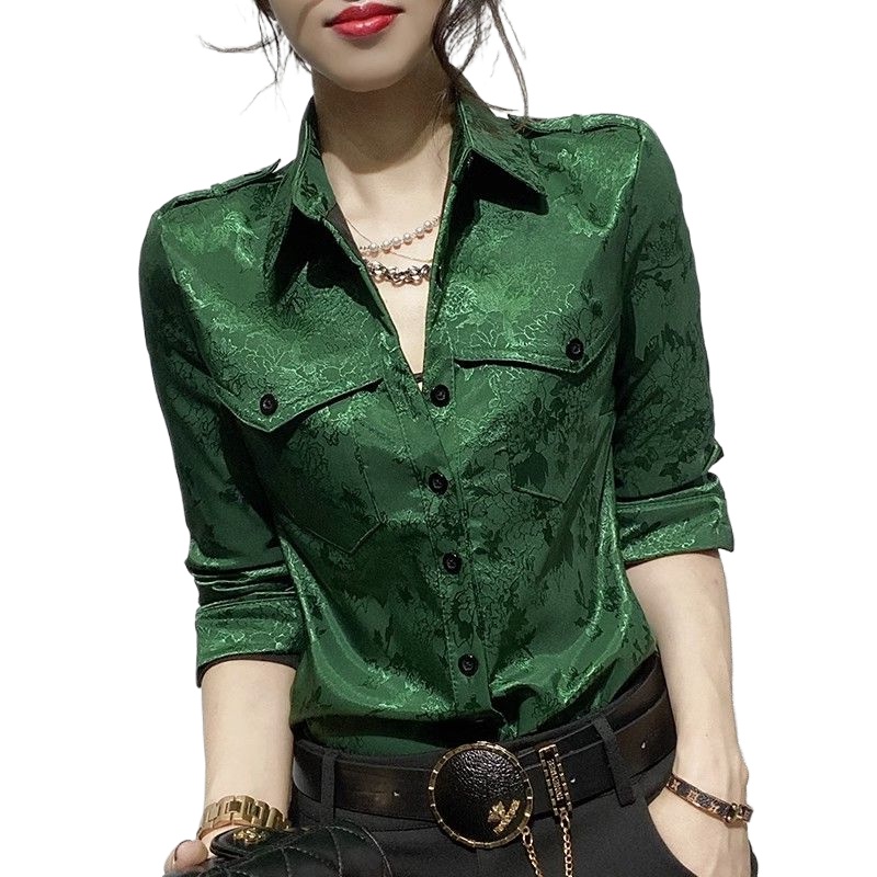 بلوزات الإناث الربيع والخريف ك - مراجعة Women Formal Office Wear Tops وسعره