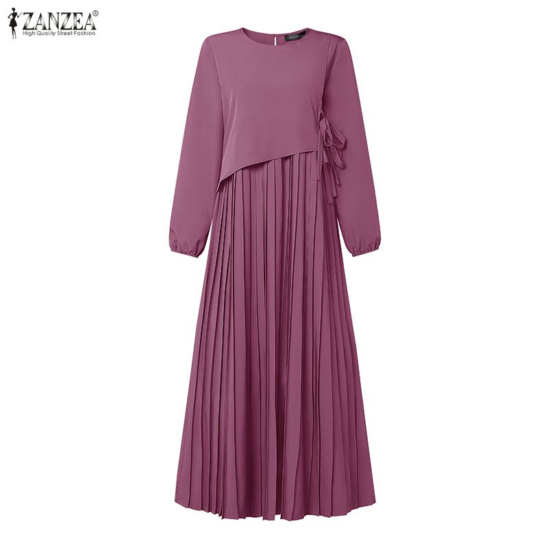 فستان نسائي طويل أنيق من ZANZE - مراجعة Women Formal Office Wear Tops وسعره