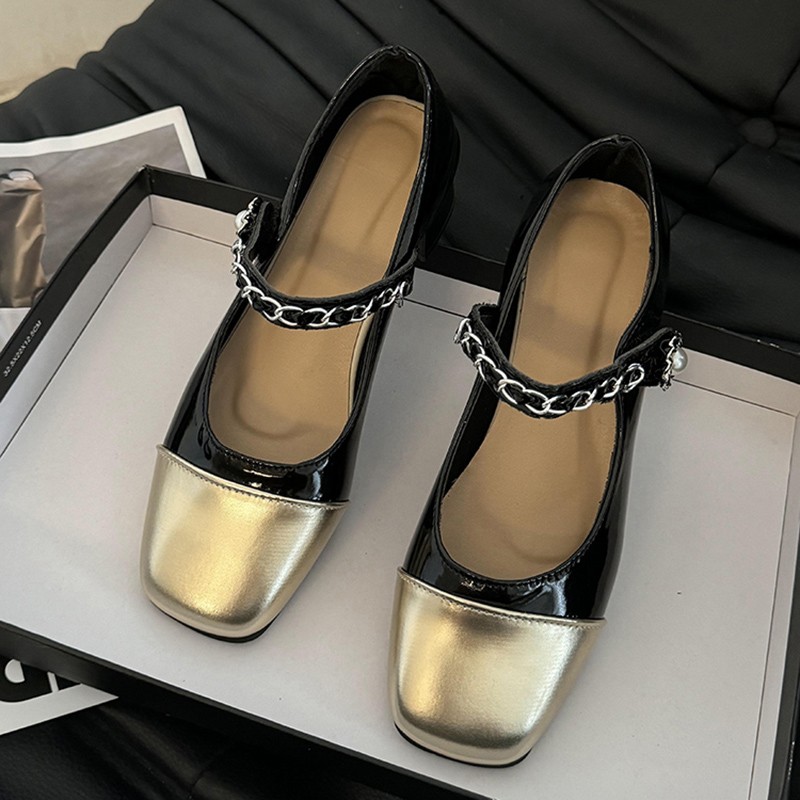 2026 صندل بكعب عالٍ سميك مع مش - مراجعة Women Formal Wear Black And White وسعره