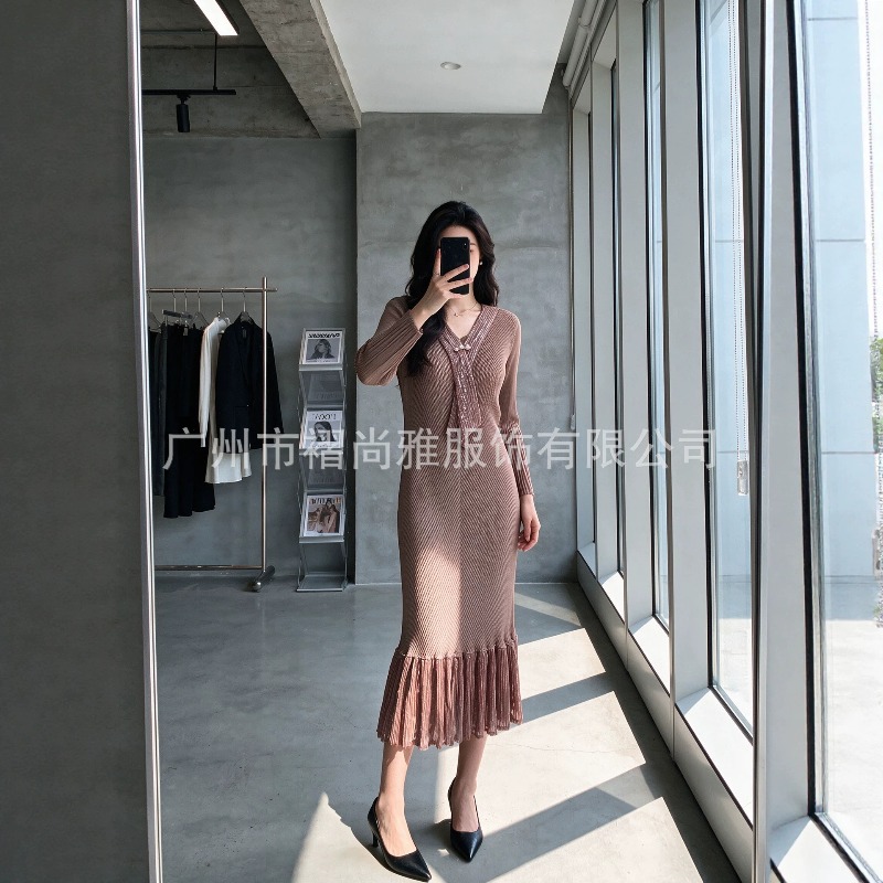 فستان ميياكي المطوي الجديد لخر - مراجعة Women Formal Office Wear Tops وسعره