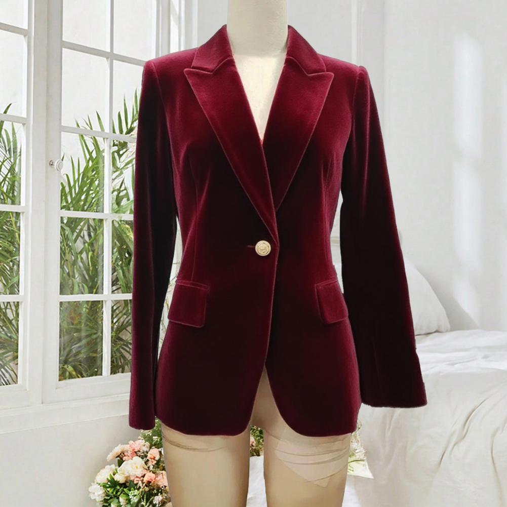 بليزر نسائي مخملي كبير الحجم ب - مراجعة Women'S Formal Wear Wedding وسعره