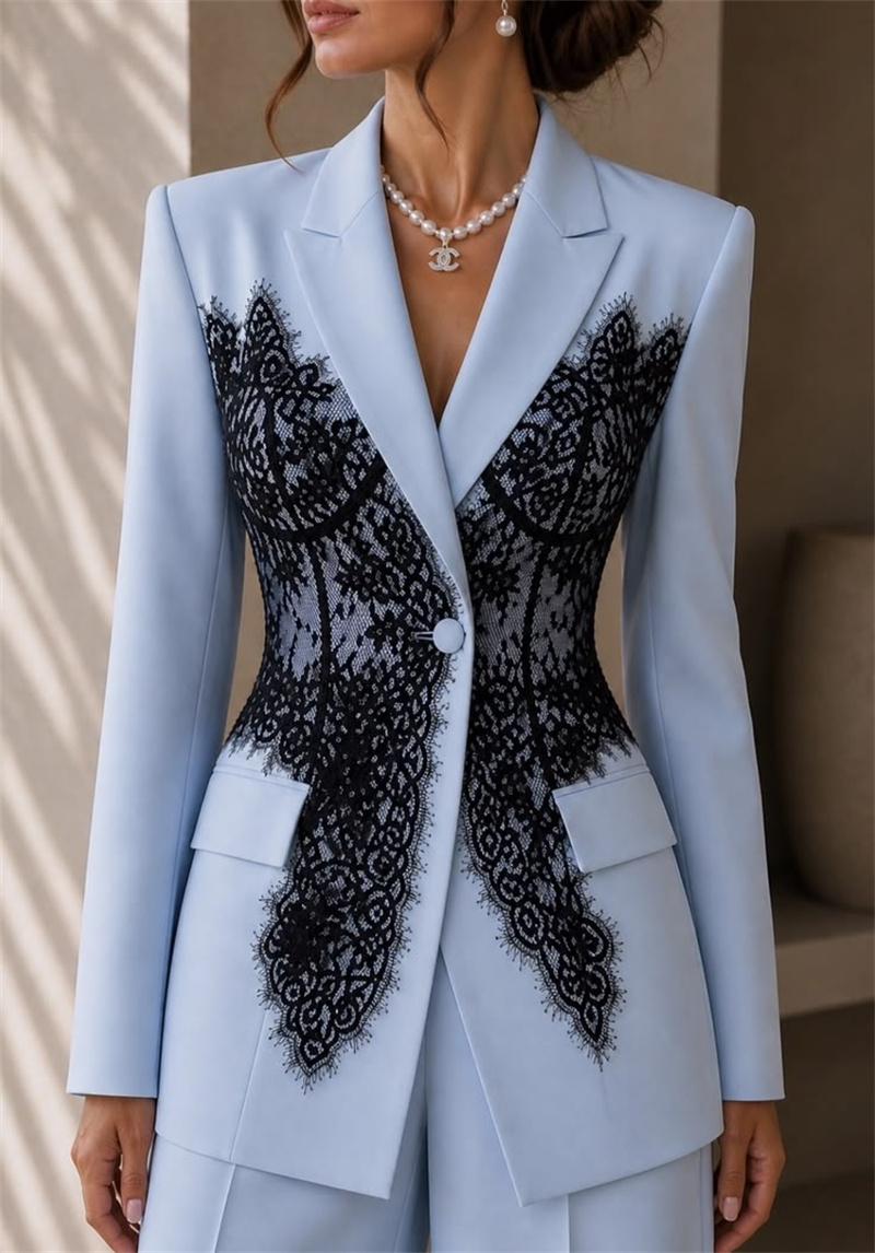 طقم بدلة نسائية أنيقة باللون ا - مراجعة Women'S Formal Wear Wedding وسعره