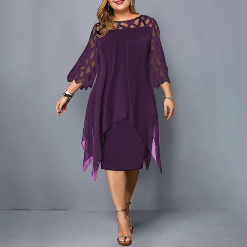 فساتين جديدة أنيقة من الدانتيل - مراجعة Women Formal Office Wear Tops وسعره