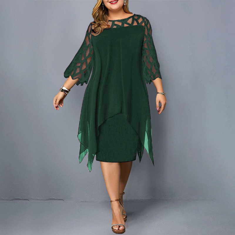 فساتين جديدة أنيقة من الدانتيل - مراجعة Women Formal Office Wear Tops وسعره