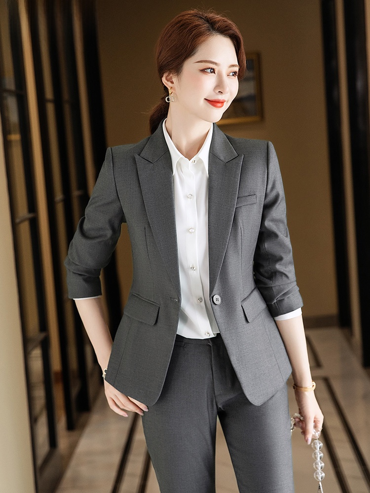 طقم بدلة رمادية للنساء لفصلي ا - مراجعة Women Formal Wear For Interview وسعره