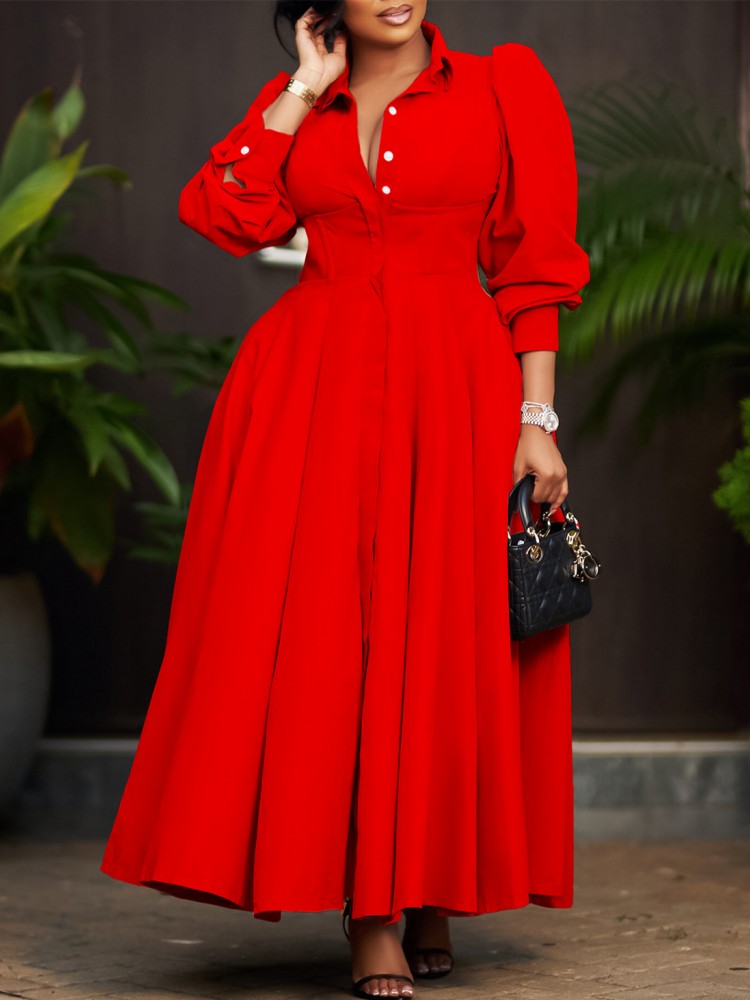 فستان ربيعي نسائي كاجوال مقاس  - مراجعة Women Formal Office Wear Tops وسعره