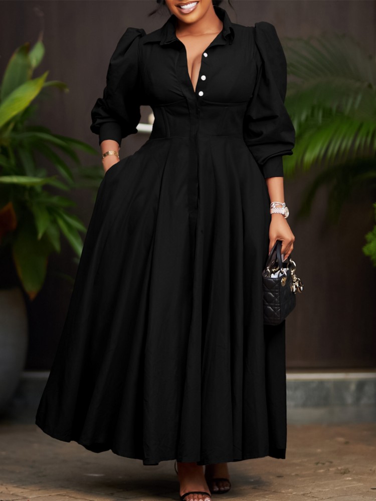 فستان ربيعي نسائي كاجوال مقاس  - مراجعة Women Formal Office Wear Tops وسعره