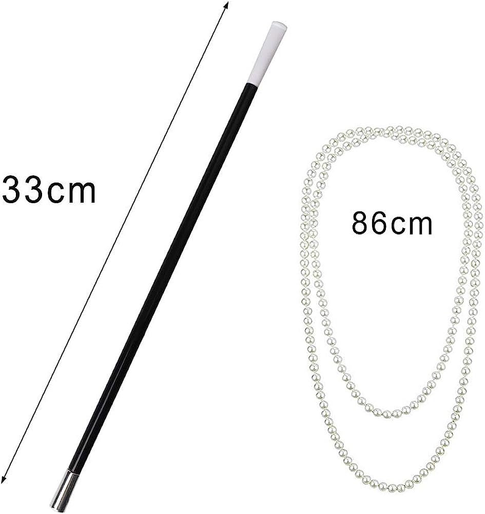 PESENAR 1920s موضة الزعنفة عقا - مراجعة Pearl Necklace Set وسعره